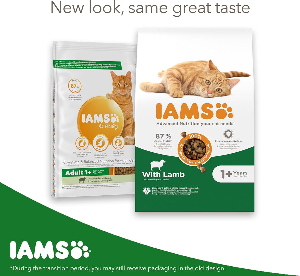 IAMS Adult Complete Dry Cat Food Chicken 3kg - Supports Strong Immune System