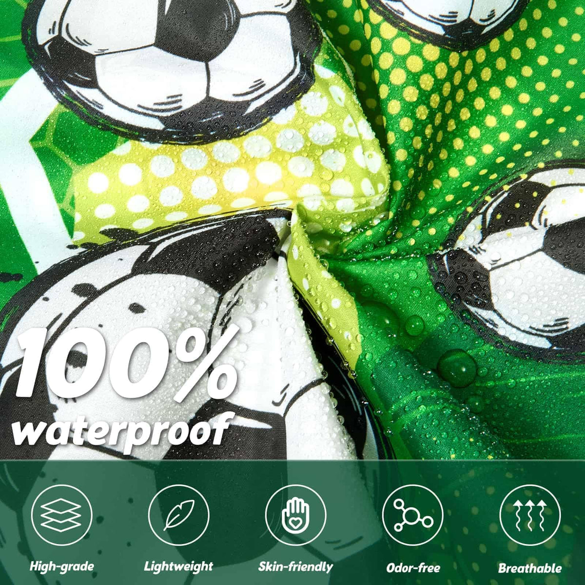 WAWSAM Kids Rain Poncho Waterproof Boys Girls Portable Raincoat Rain Jacket Lightweight Rainwear