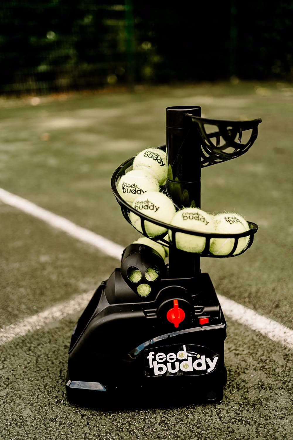 Feed Buddy Automatic Tennis Ball Machine – Portable Solo Practice Trainer