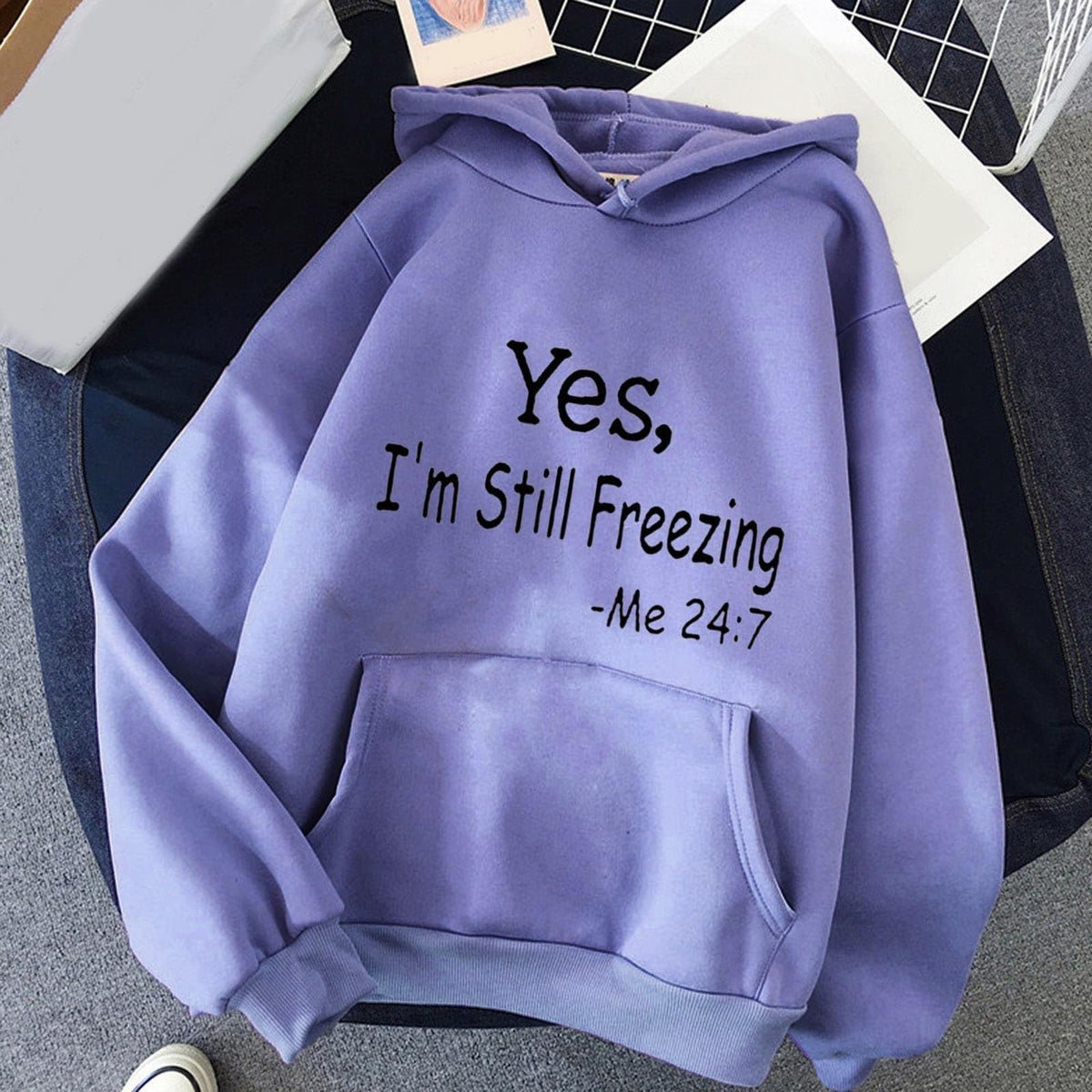 Winter Sweatshirt Women Women's Print Long Sleeved Sweatshirt Blouse Pullover Solid Color Hooded Funny Ladies Christmas Jumpers Hooded Tunic Pullover Holiday Outfits for Women