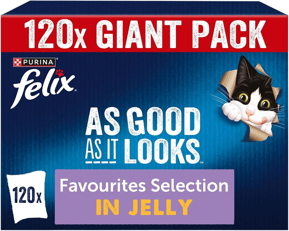 FELIX Doubly Delicious Countryside Selection in Jelly Wet Cat Food 40x85g