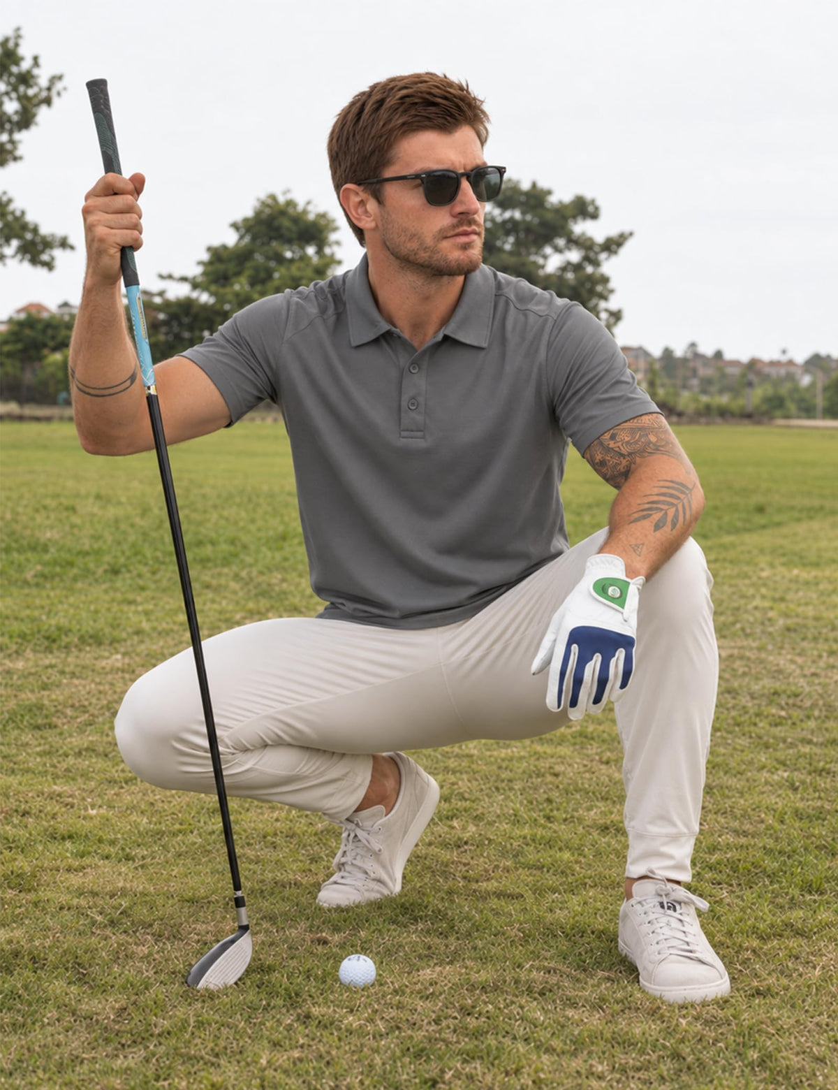 ZENGVEE 1/3/5 Pack Men's Polo Shirts Short Sleeve Quick Dry Breathable Top