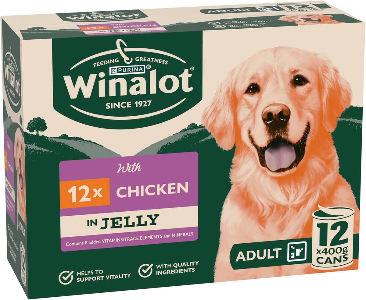 WINALOT Sunday Dinner Mixed in Gravy Wet Dog Food Pouches 40x100g