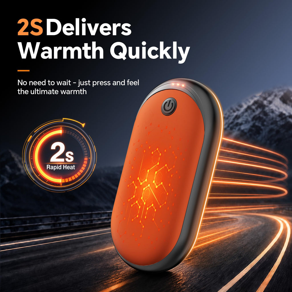 Hand Warmers Rechargeable 2 Pack, 24H Electric Portable Pocket Heater