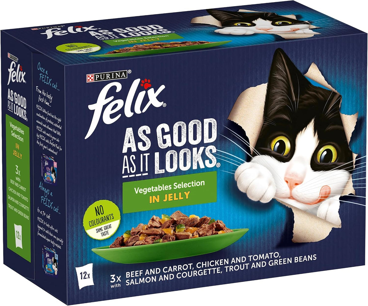 FELIX Doubly Delicious Countryside Selection in Jelly Wet Cat Food 40x85g