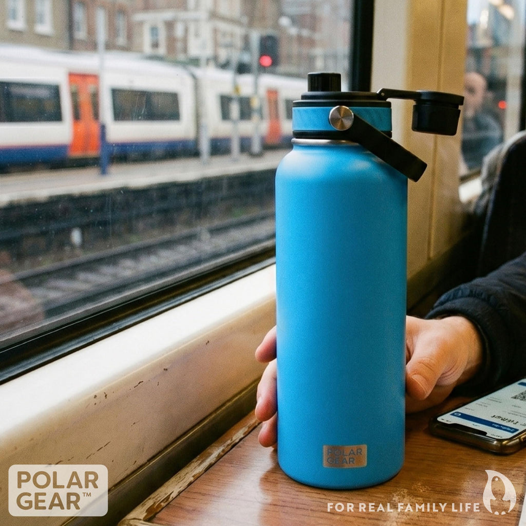 Polar Gear Insulated Water Bottle with Flip Straw - 800ml Wine