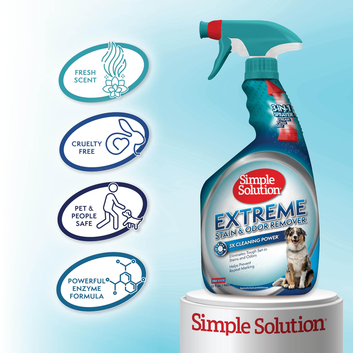 Simple Solution Extreme Pet Stain and Odour Remover Triple Strength 500ml