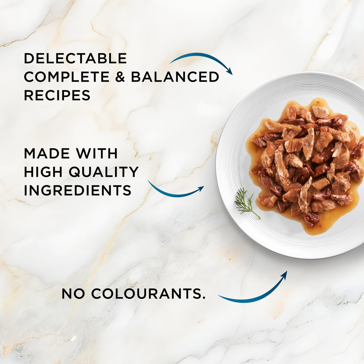 GOURMET Perle Ocean Collection Adult Wet Cat Food Mini Fillets in Gravy Tuna, Shrimp, Plaice, Salmon, White fish, Ocean Fish 40 x 85g Pouches