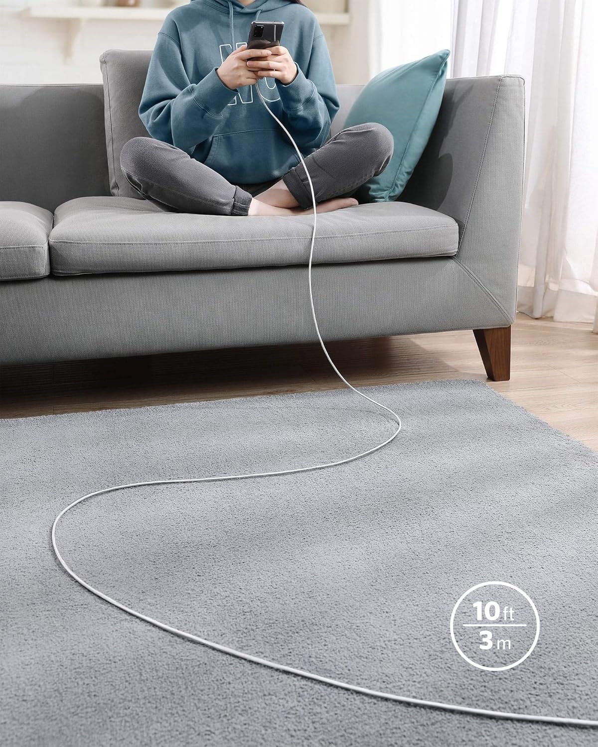 Anker USB C to USB C Charger Cable, 100W Fast Charging Cable (6 ft/1.8m)
