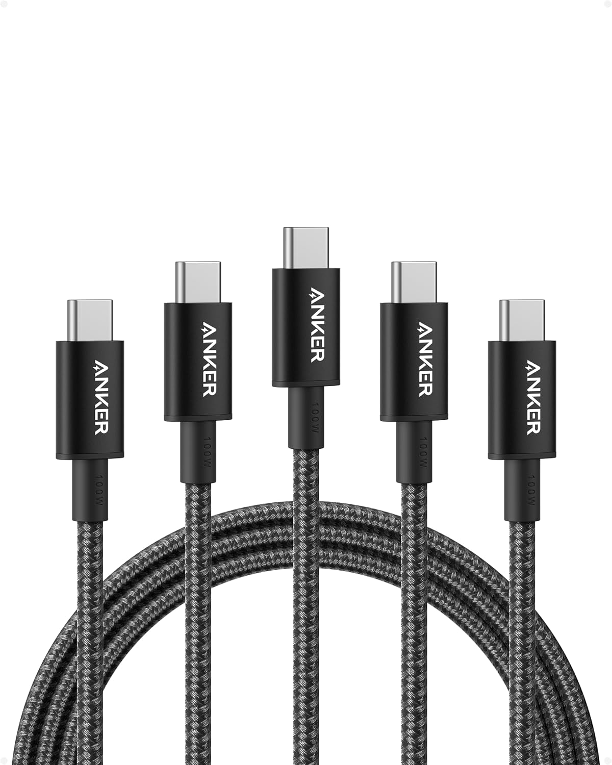 Anker USB C to USB C Charger Cable, 100W Fast Charging Cable (6 ft/1.8m)