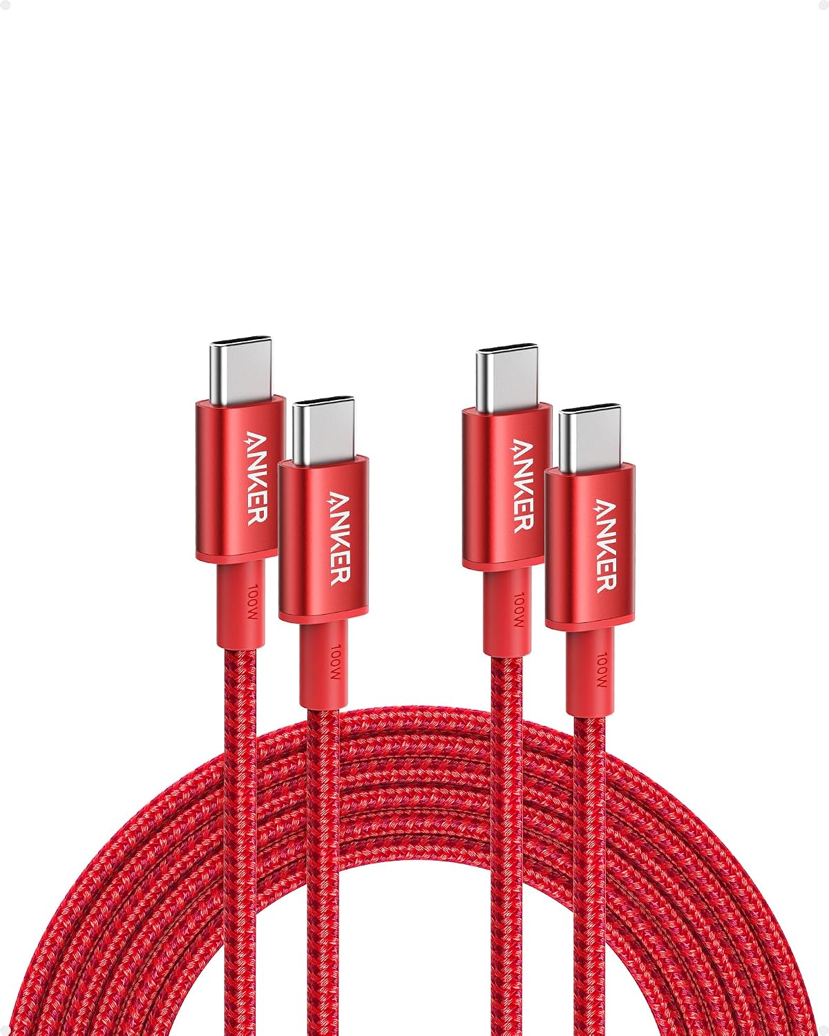 Anker USB C to USB C Charger Cable, 100W Fast Charging Cable (6 ft/1.8m)