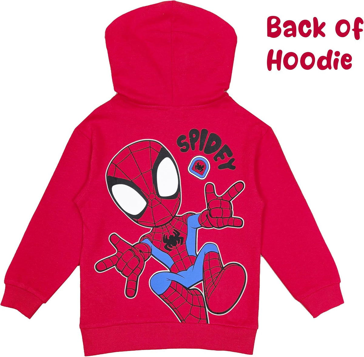 Marvel Spidey Boys Hoodie Personalised Spiderman Hoody with Initial