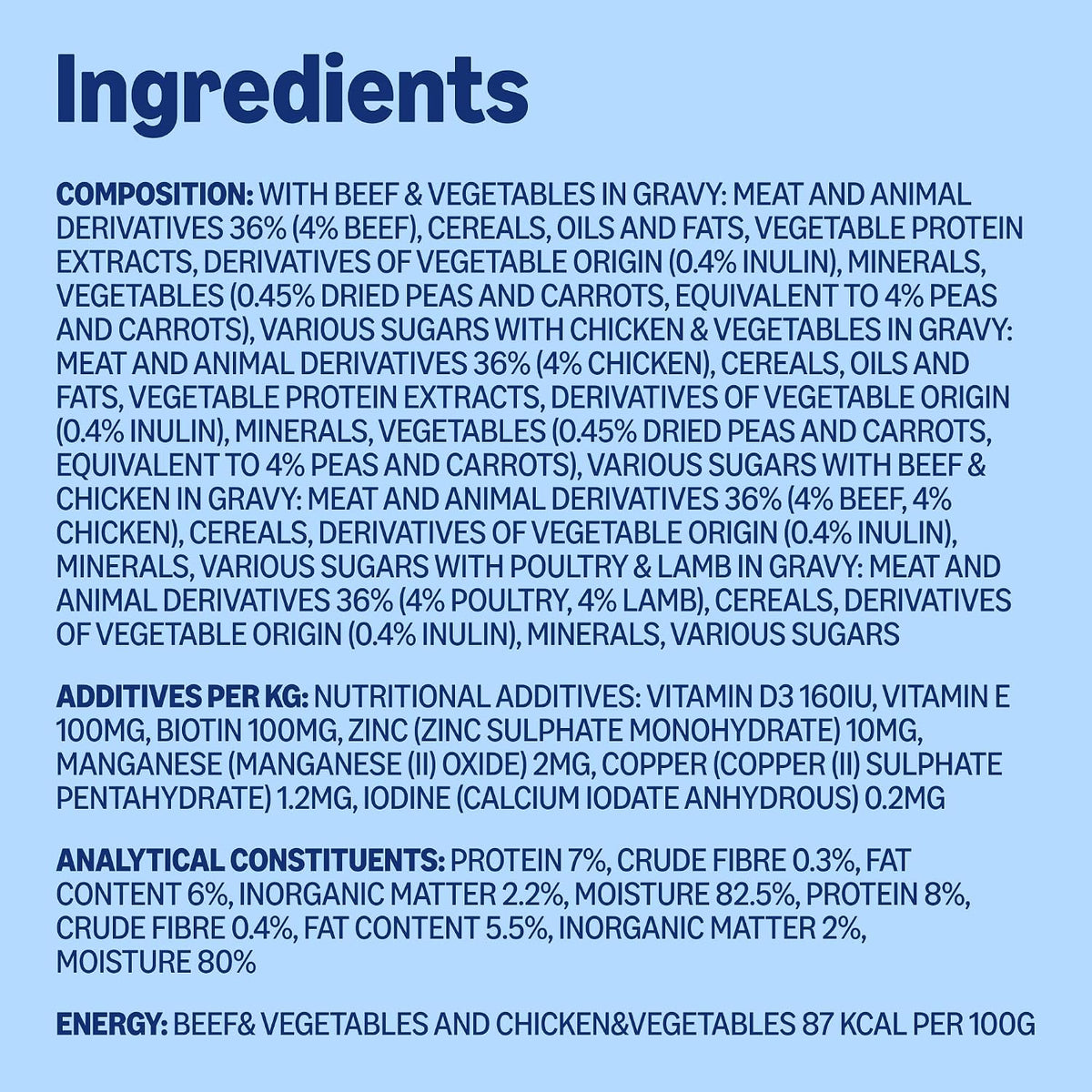 by Amazon Complete Wet Food for Adult Dogs, Meat Selection in Gravy, 4.8 kg (48 pouches of 100g)