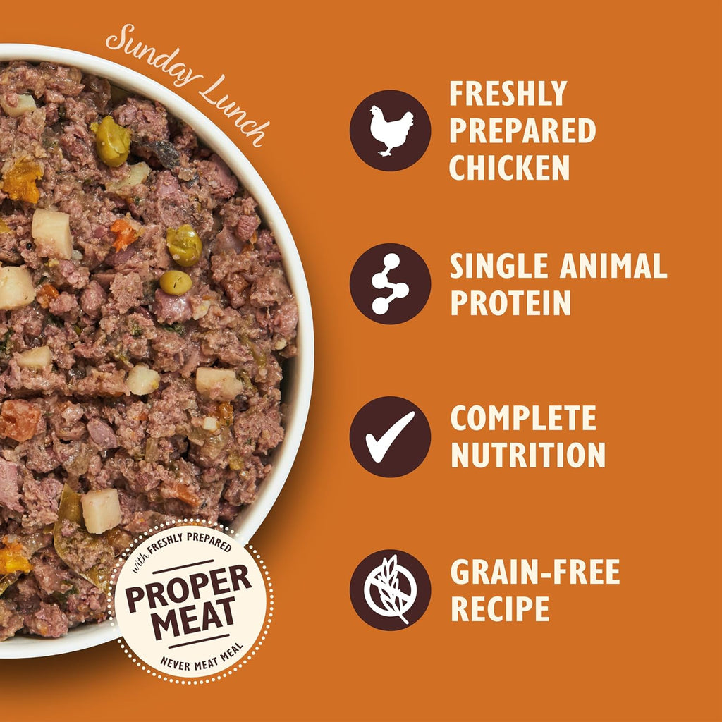 Lily's Kitchen Natural Adult Dog Food Wet Trays - Classic Dinners Multipack - Chicken, Lamb & Beef - Complete Meal Recipes (6 Trays x 150g)