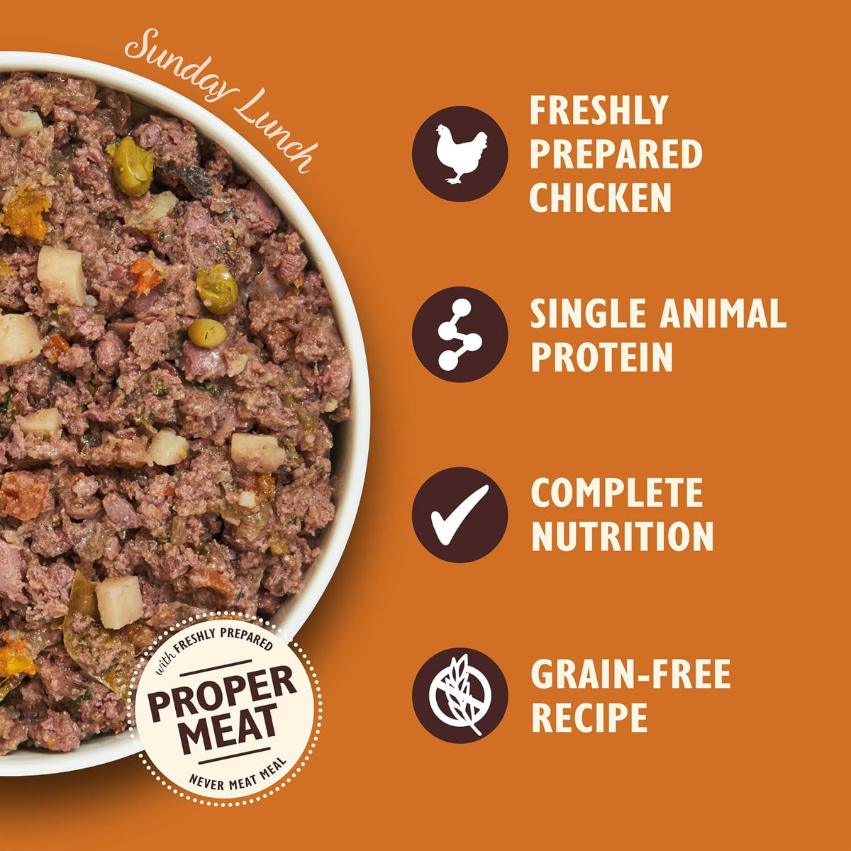 Lily's Kitchen Natural Adult Dog Food Wet Trays - Classic Dinners Multipack - Chicken, Lamb & Beef - Complete Meal Recipes (6 Trays x 150g)