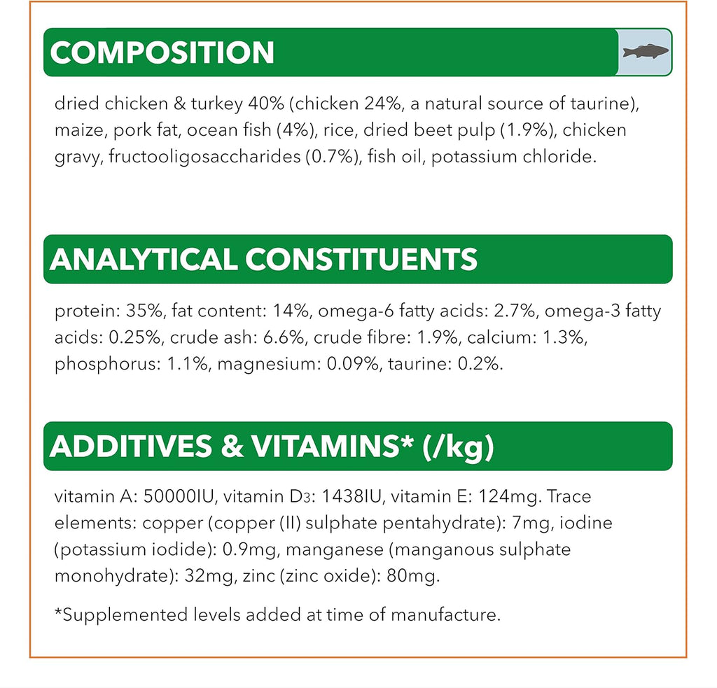 IAMS Adult Complete Dry Cat Food Chicken 3kg - Supports Strong Immune System