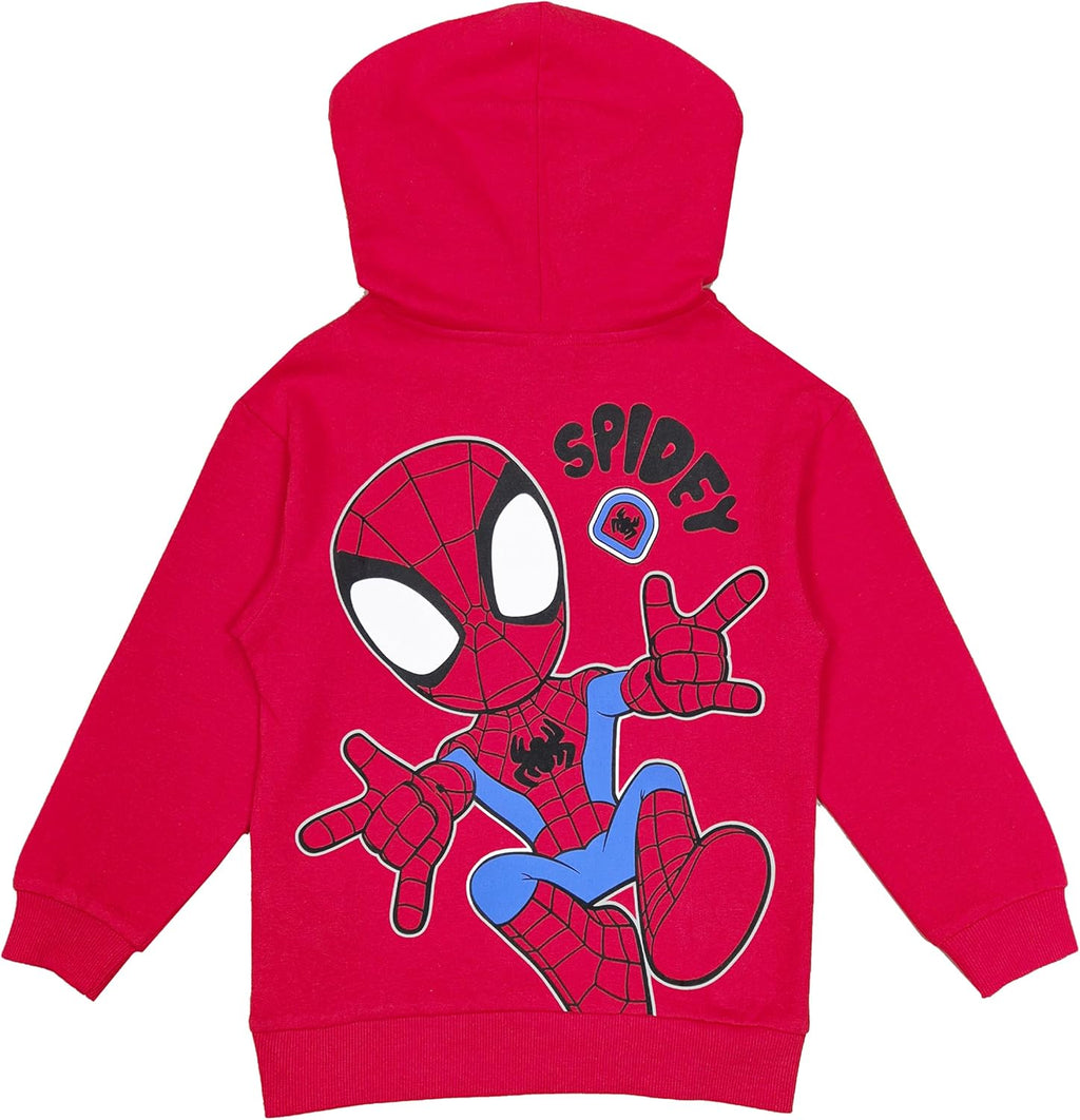 Marvel Spidey Boys Hoodie Personalised Spiderman Hoody with Initial