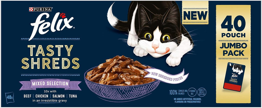 FELIX Soup Tender Strips Farm Selection Wet Cat Food 6x48g (Pack of 8)