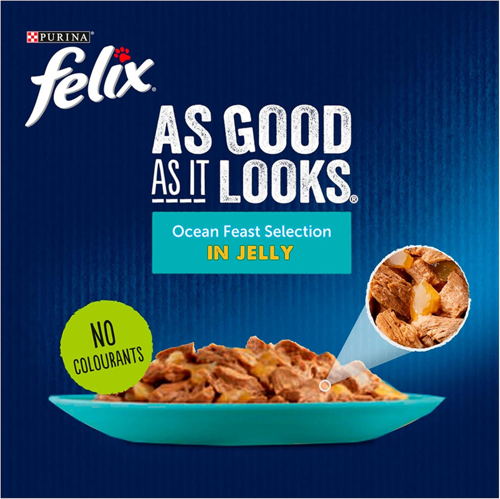 FELIX Doubly Delicious Countryside Selection in Jelly Wet Cat Food 40x85g