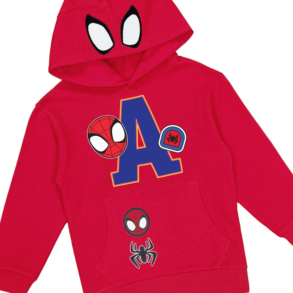 Marvel Spidey Boys Hoodie Personalised Spiderman Hoody with Initial