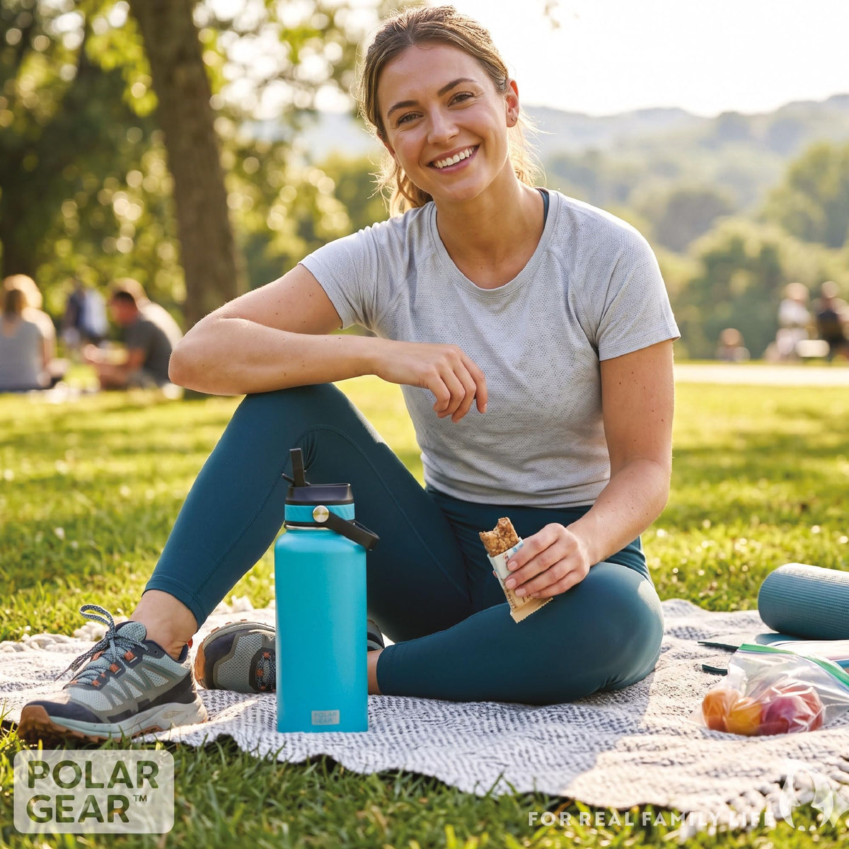 Polar Gear Insulated Water Bottle with Flip Straw - 800ml Wine