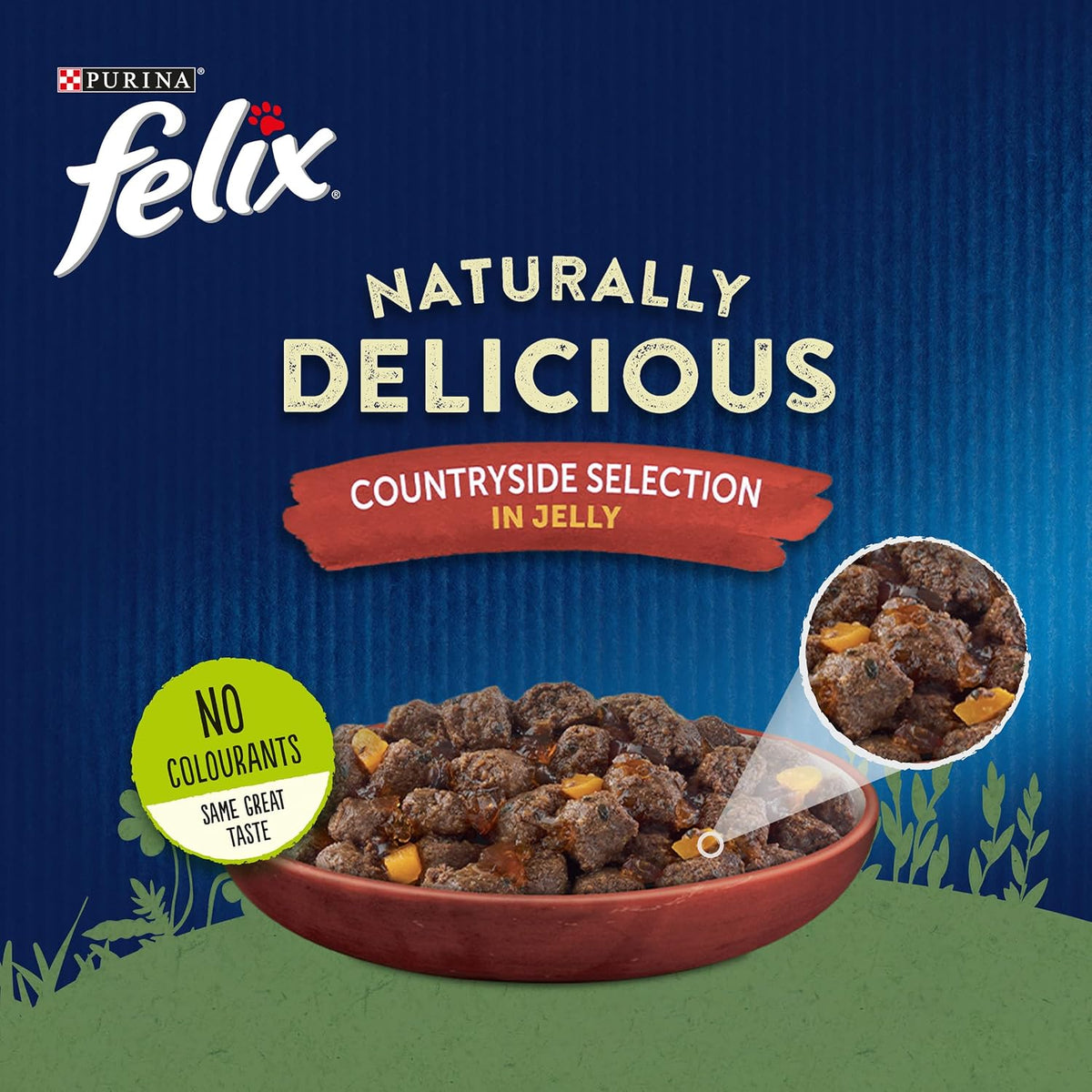 FELIX Soup Tender Strips Farm Selection Wet Cat Food 6x48g (Pack of 8)