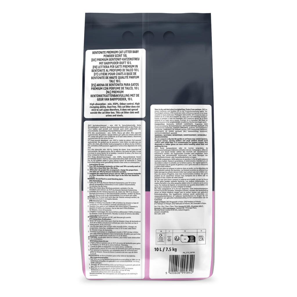 by Amazon Clumping Corn Cat Litter, Unscented, 10 L (Pack of 1) (Previously a Lifelong brand, same product)