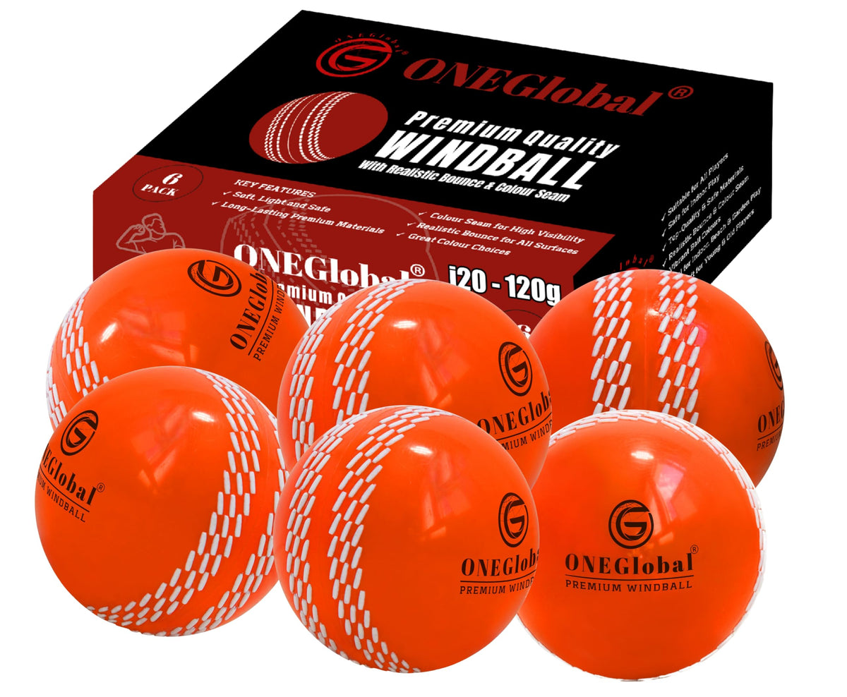 Premium Windball Soft Cricket Ball with Colour Seam | Wind Ball for Outdoor & Indoor Practice, Coaching, Garden & Beach Games