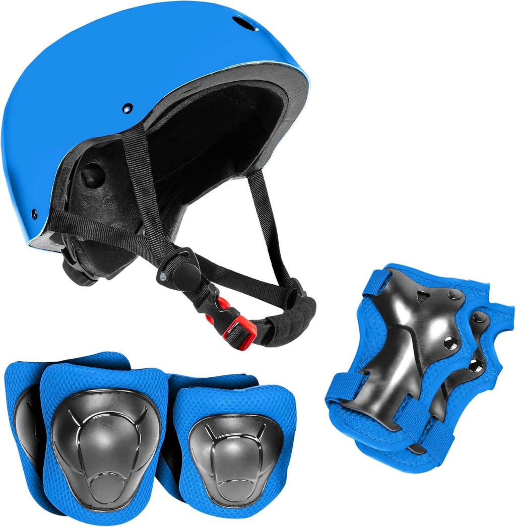 Niftii Bike Helmet & Pads Set for Kids - Cycling Skateboard Ages 3-15