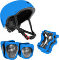 Niftii Bike Helmet & Pads Set for Kids - Cycling Skateboard Ages 3-15
