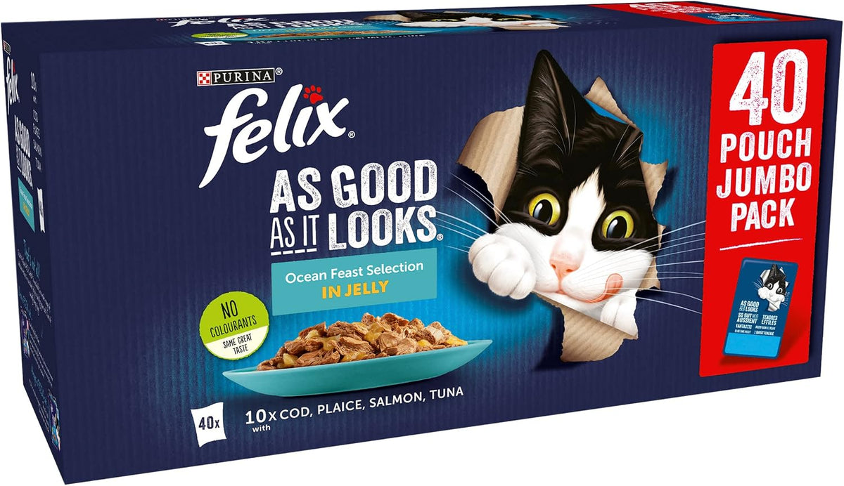 FELIX Soup Tender Strips Farm Selection Wet Cat Food 6x48g (Pack of 8)