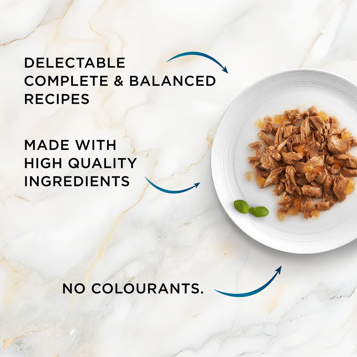 GOURMET Perle Ocean Collection Adult Wet Cat Food Mini Fillets in Gravy Tuna, Shrimp, Plaice, Salmon, White fish, Ocean Fish 40 x 85g Pouches