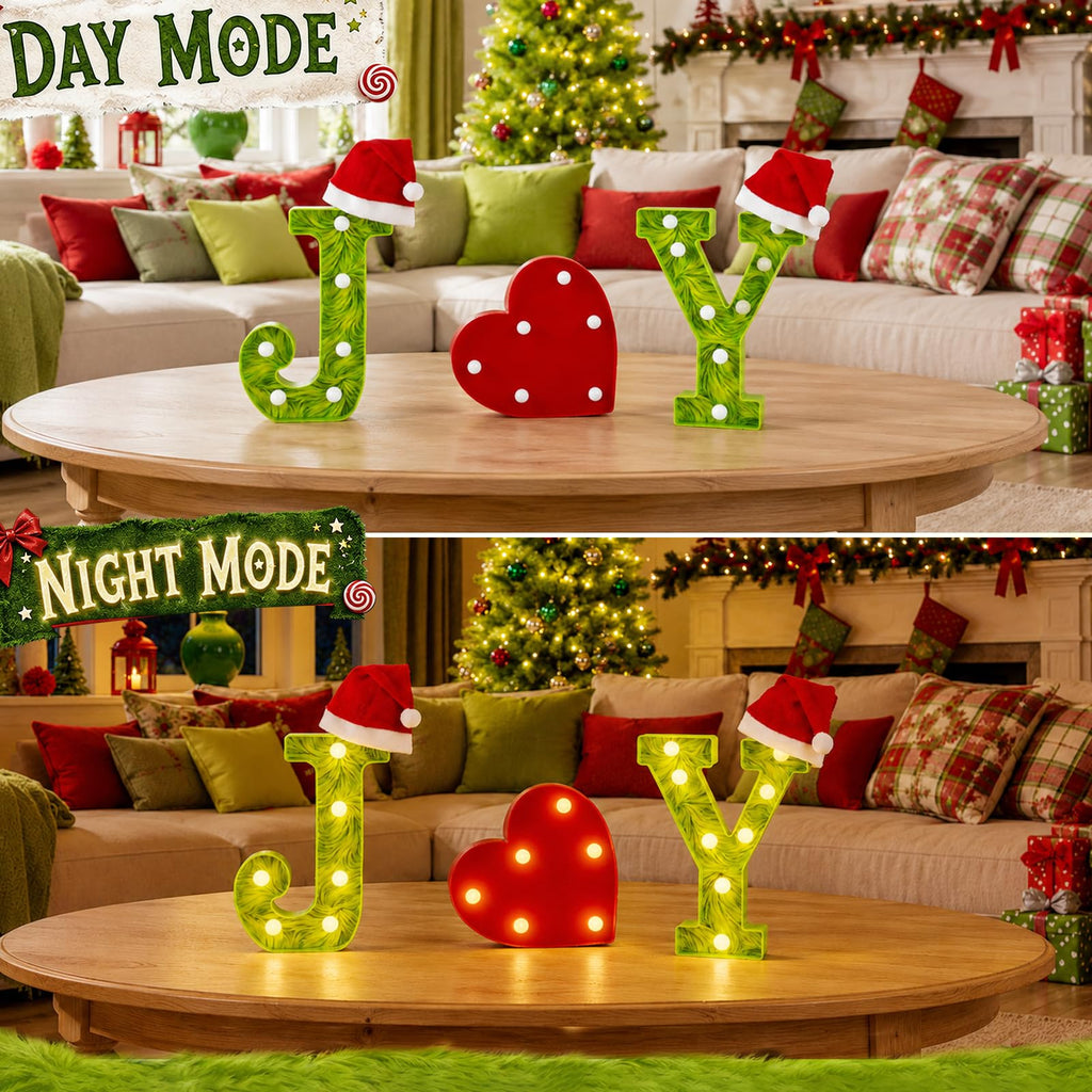 3 Pack 6.5 In Halloween Cute BOO Pumpkin Ghost Light up Letters Sign