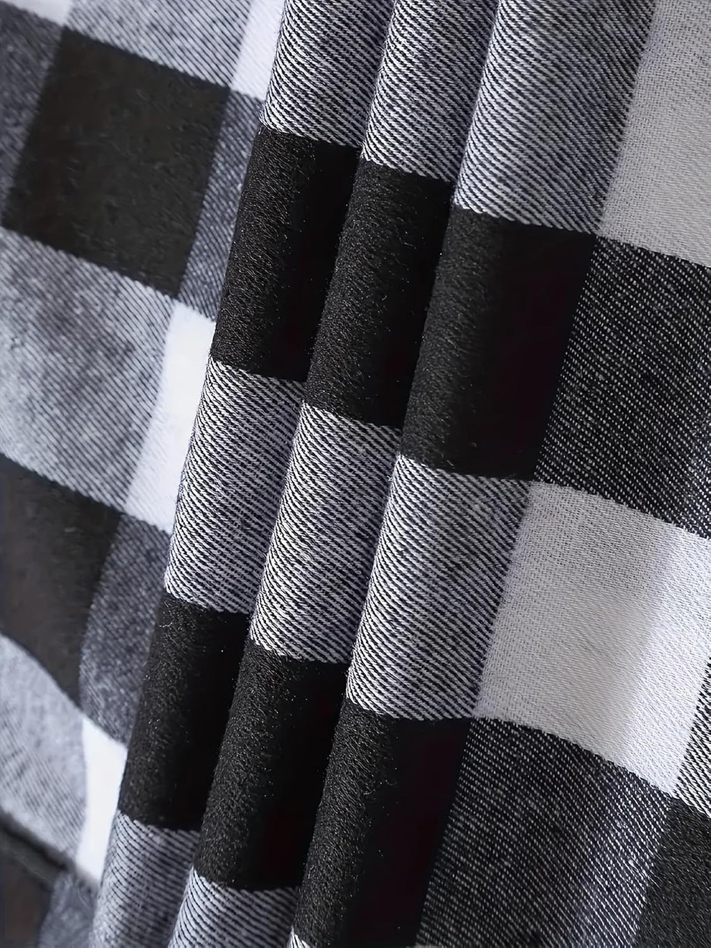 Men's Casual Plaid Hooded Shirt with Chest Pocket & Adjustable Drawstring - Stylish Long Sleeve Fall Casual Button-Up