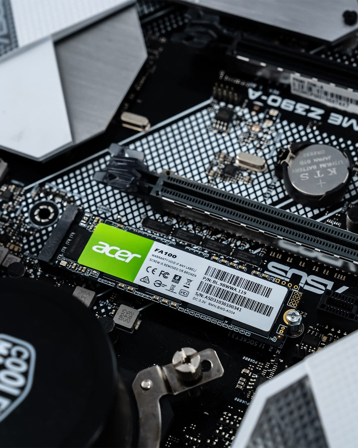 Acer FA100 M.2 2280 SSD 512GB: PCIe 3.0 NVMe with HMB & SLC Cache, Up to 3500 MB/s Read Speed, PC Internal Solid State Drive for Laptop & Desktop Upgrade