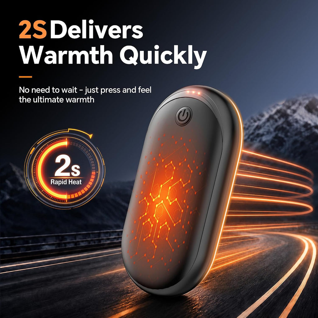 Hand Warmers Rechargeable 2 Pack, 24H Electric Portable Pocket Heater