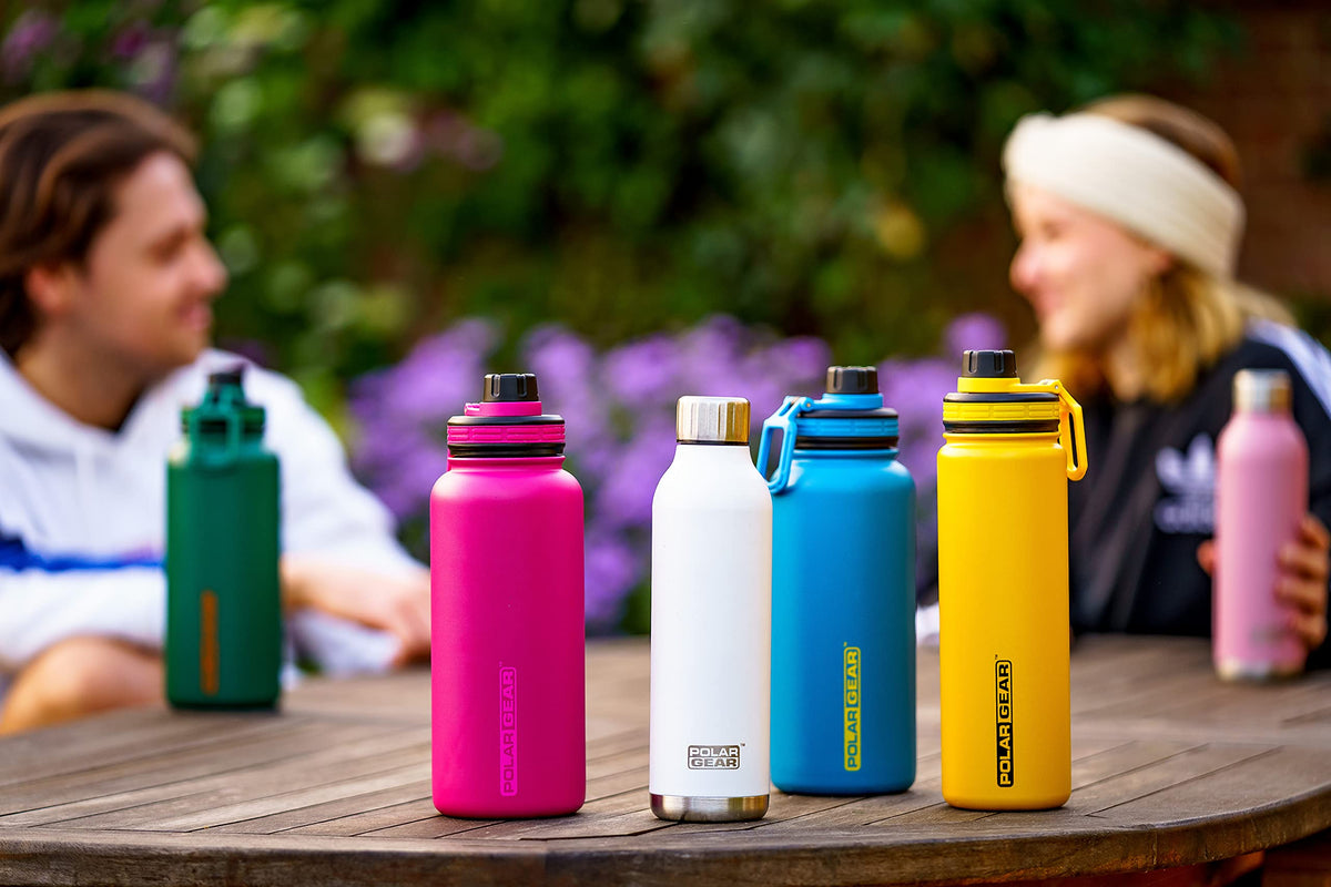 Polar Gear Insulated Water Bottle with Flip Straw - 800ml Wine
