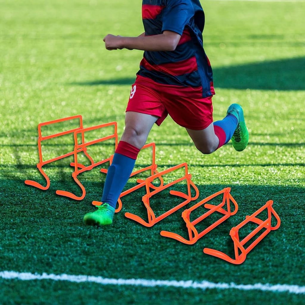 Agility Training Set 6 Hurdles 6m Ladder Cones Adjustable Speed REDCAMP Sports Kit