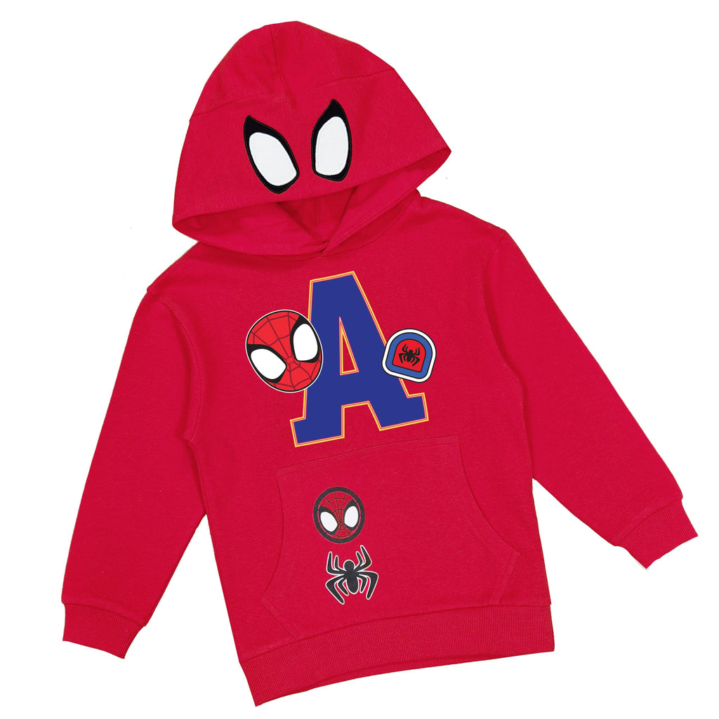 Marvel Spidey Boys Hoodie Personalised Spiderman Hoody with Initial