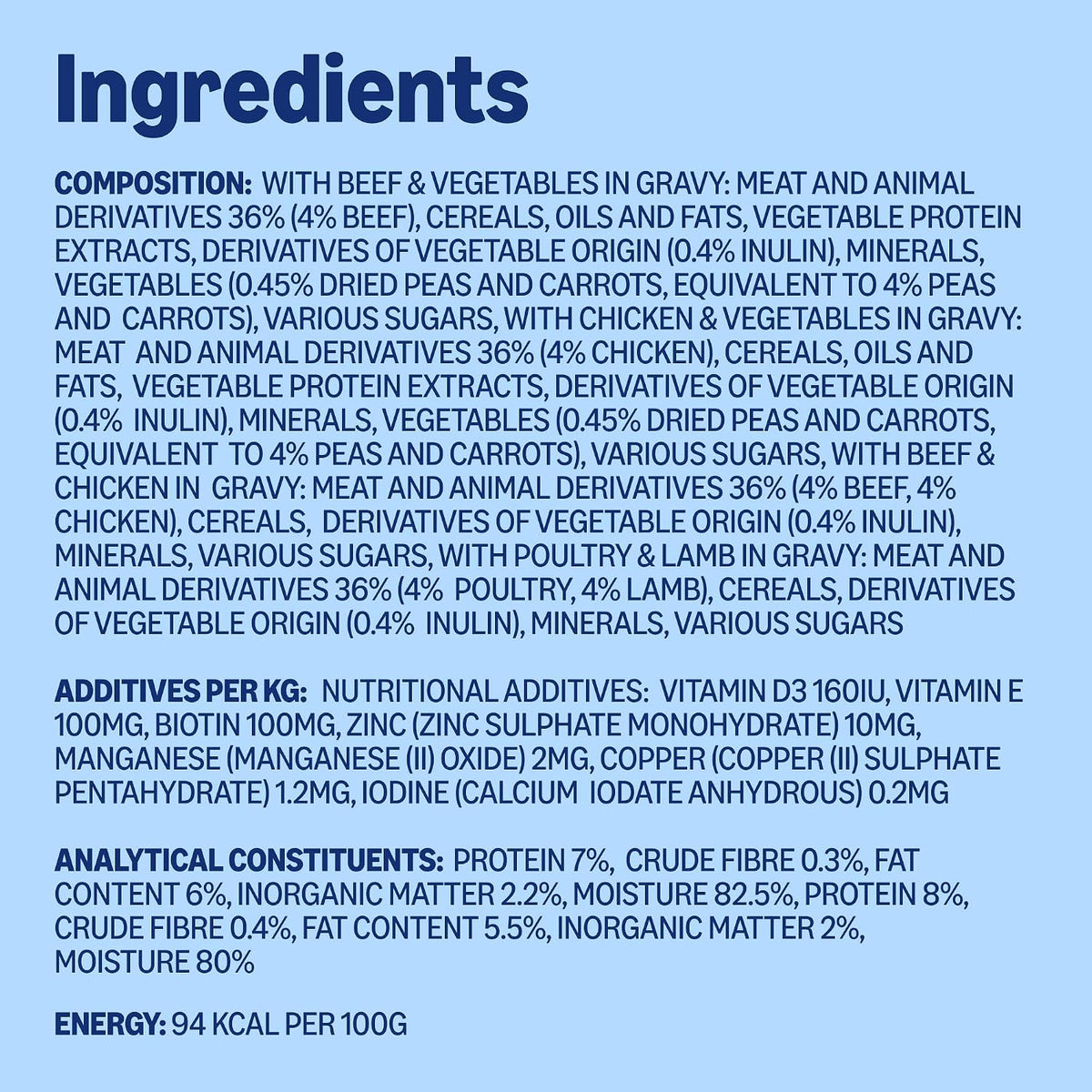 by Amazon Complete Wet Food for Adult Dogs, Meat Selection in Gravy, 4.8 kg (48 pouches of 100g)