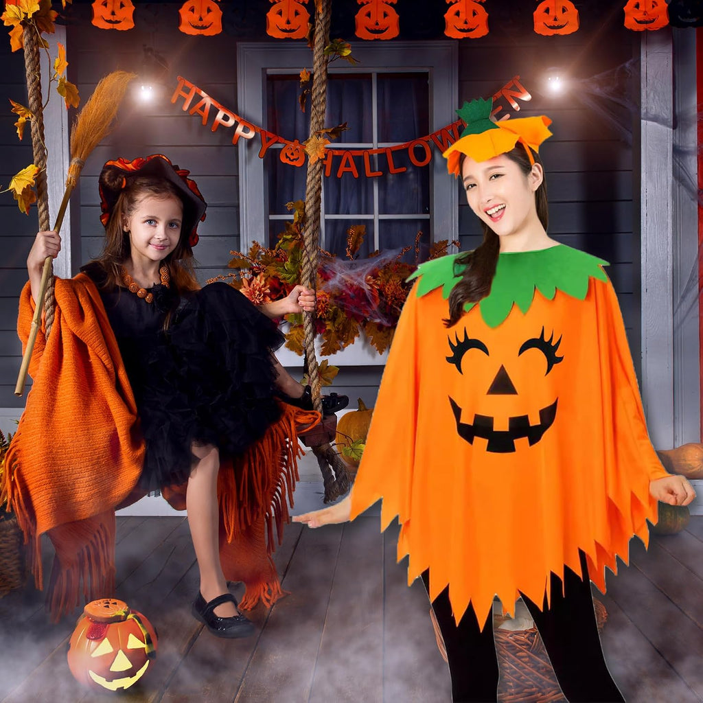 Pumpkin Costume Women, Halloween Costumes Adult Women with Pumpkin Hat