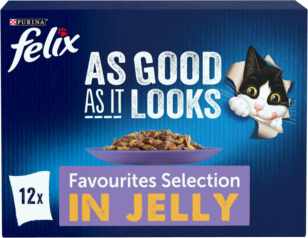 FELIX Doubly Delicious Countryside Selection in Jelly Wet Cat Food 40x85g