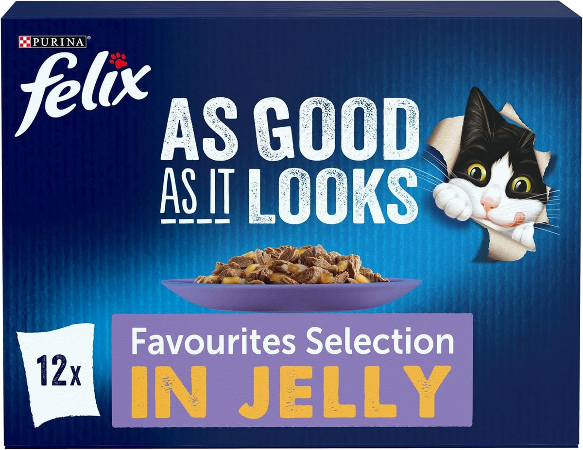 FELIX Doubly Delicious Countryside Selection in Jelly Wet Cat Food 40x85g