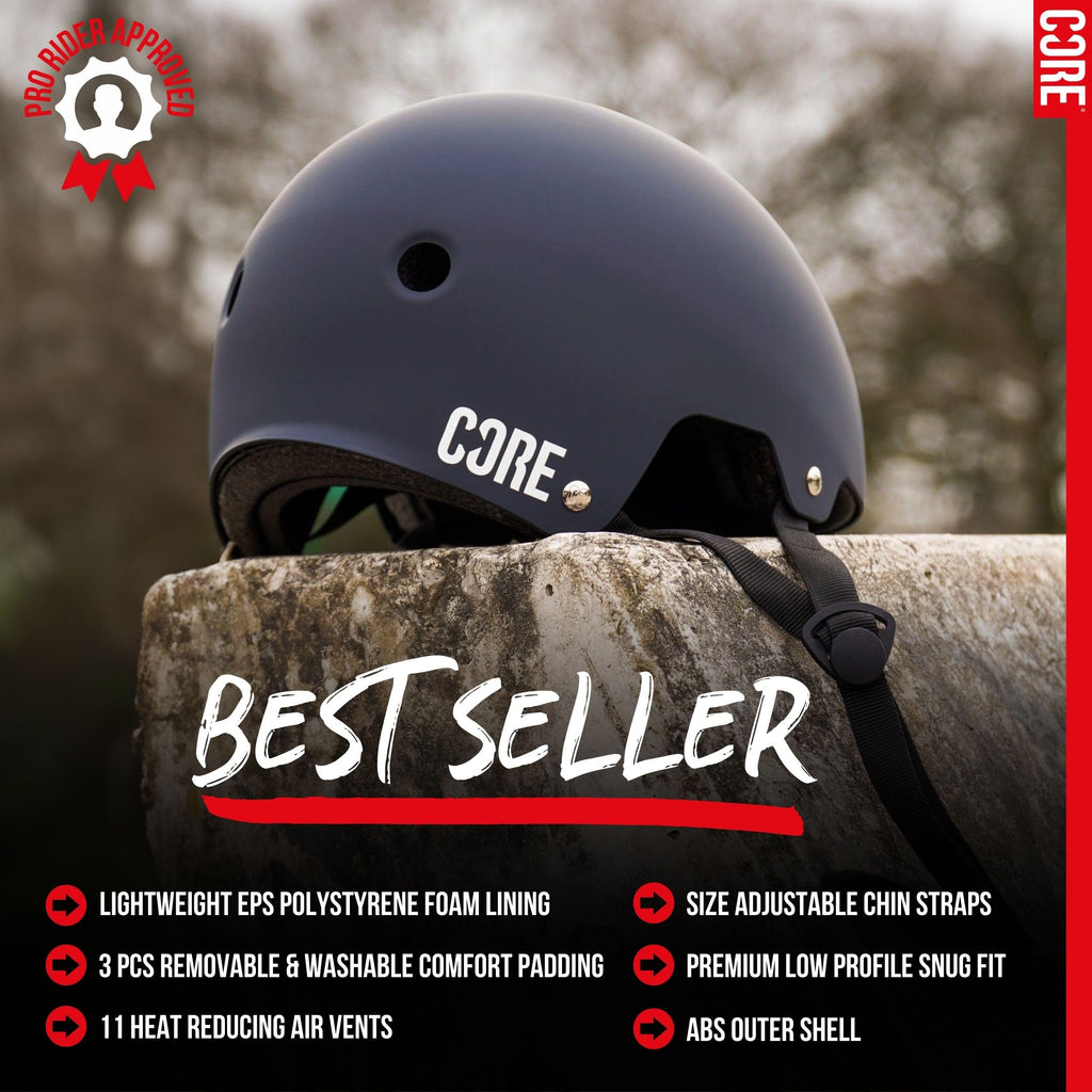CORE Protection Helmet Skate/BMX/Bike/MTB/Roller Derby/Scooter