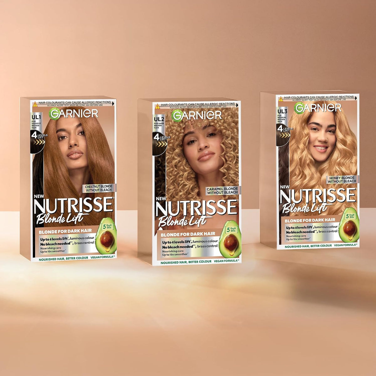 Garnier Nutrisse Ultra Color Permanent Hair Dye, 4.15 Iced Coffee Brown