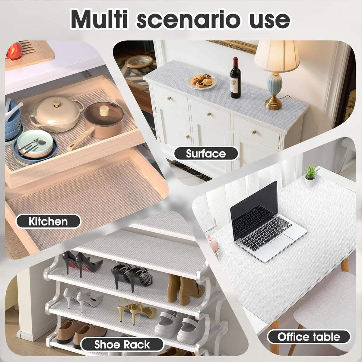 Fridge Shelf Liner 50x600cm Clear Food Grade EVA Non Adhesive Viseeko Kitchen Mat