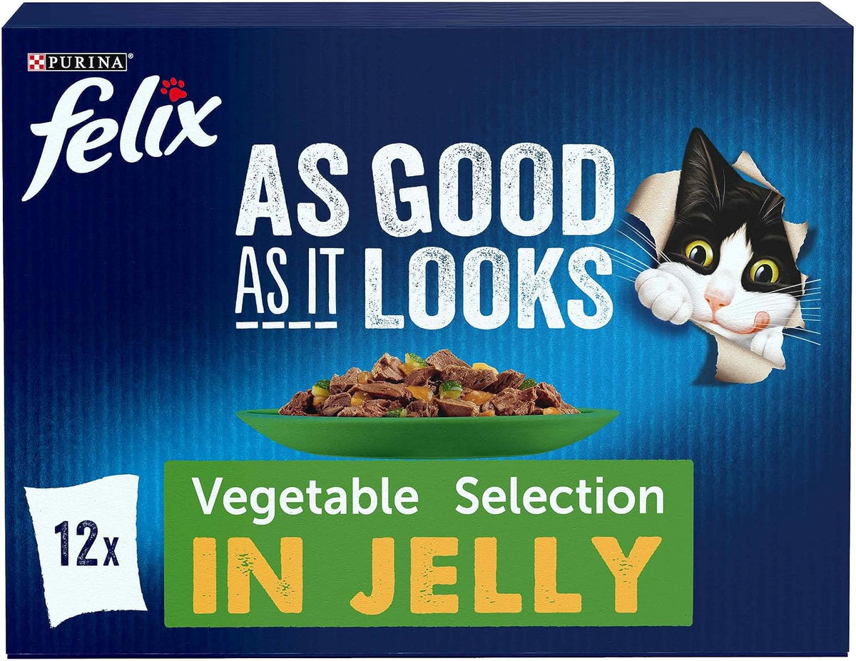 FELIX Soup Tender Strips Farm Selection Wet Cat Food 6x48g (Pack of 8)