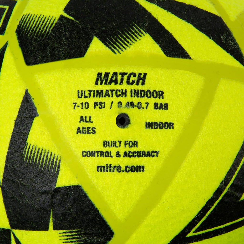 Mitre Unisex Ultimatch Indoor Football, Shape Retention, Ball