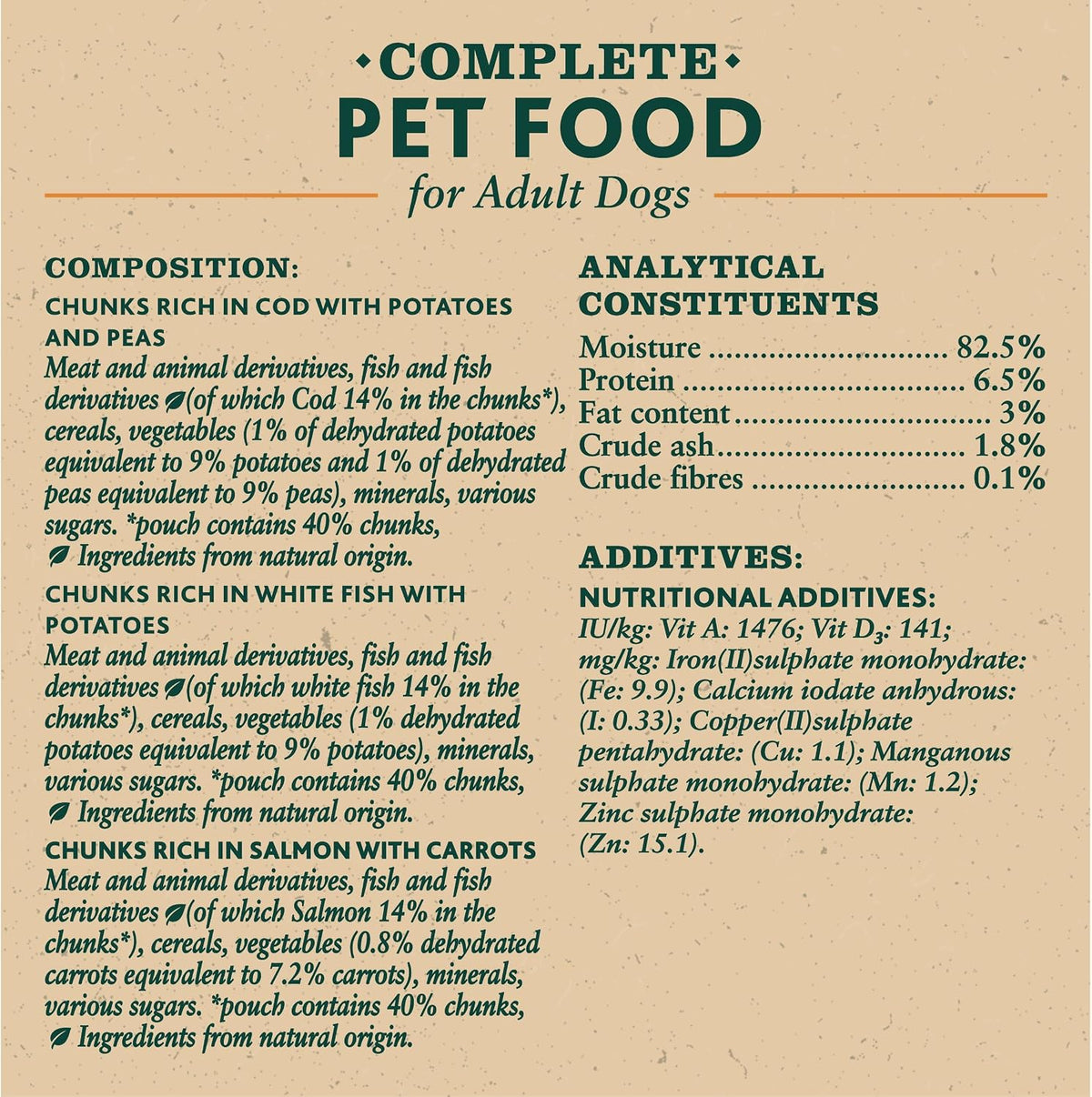 WINALOT Sunday Dinner Mixed in Gravy Wet Dog Food Pouches 40x100g