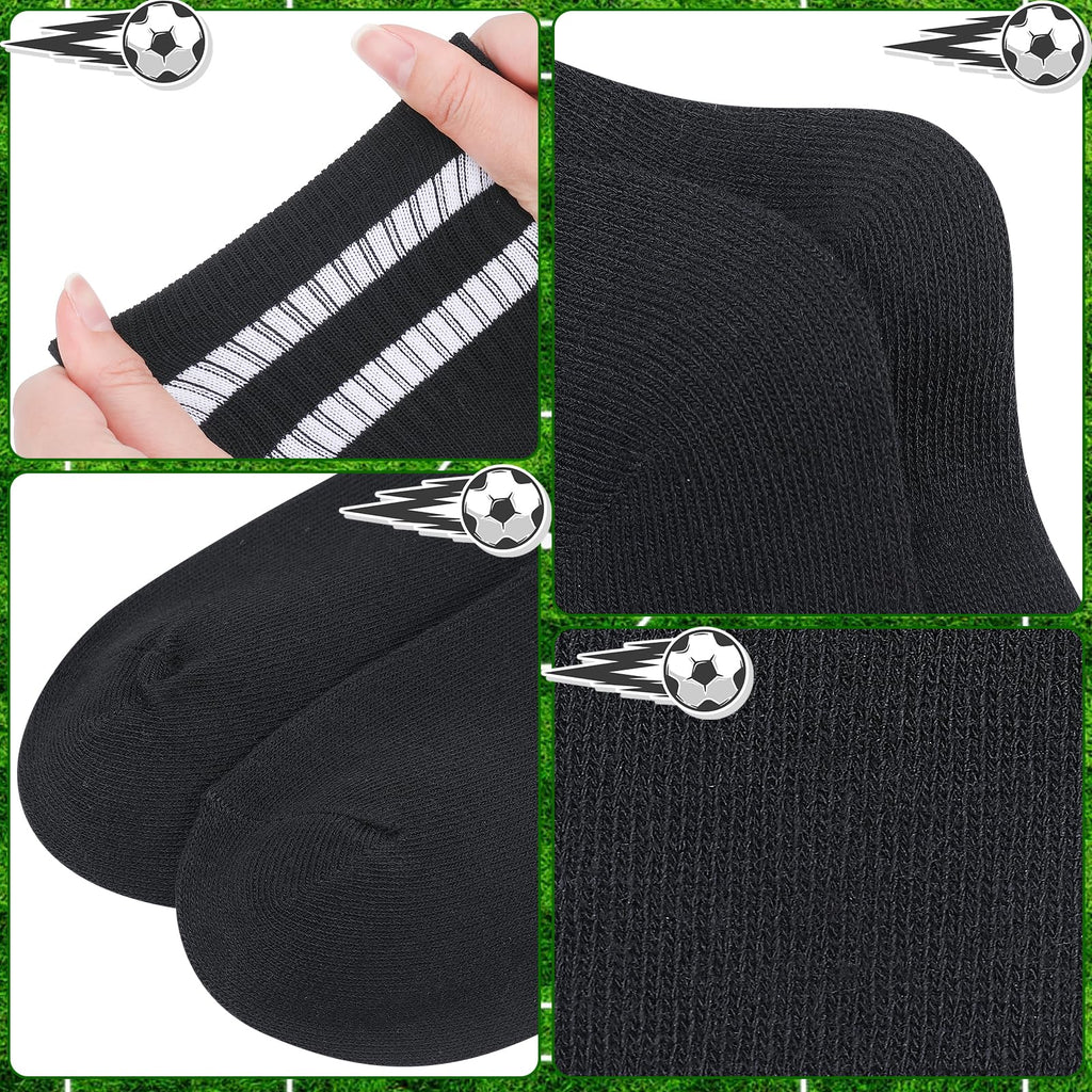 Zuimei 4 Pairs Football Socks Kids Football Socks for Boys Girls Childrens